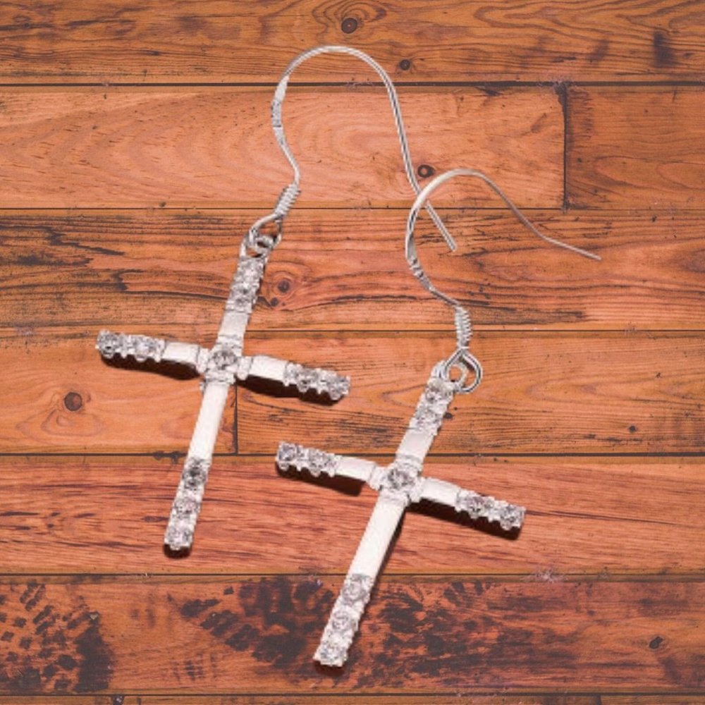 Elegant Cross Earrings